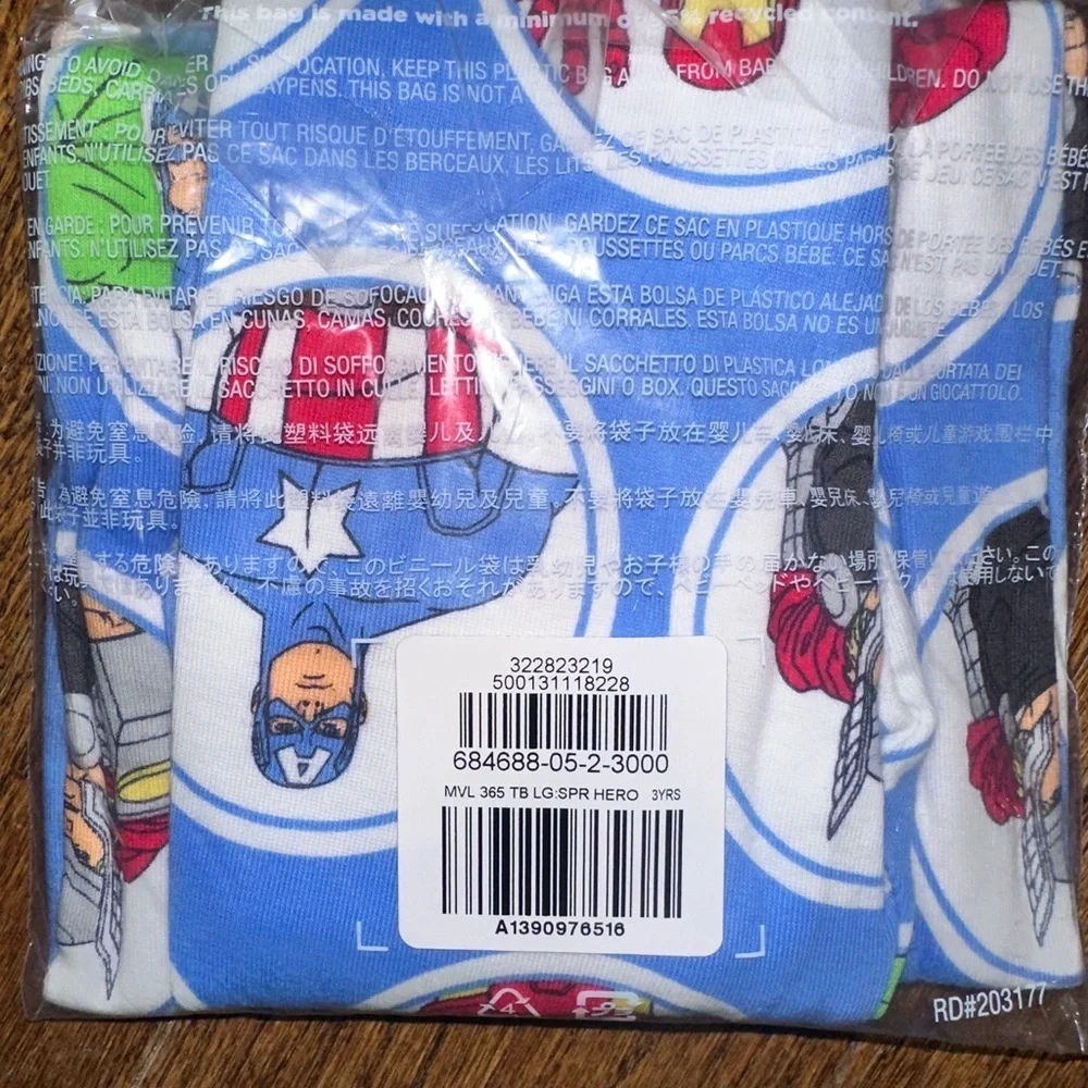 GAP Toddler Marvel Organic Brushed Cotton PJ - New with Tags Size 3 Years